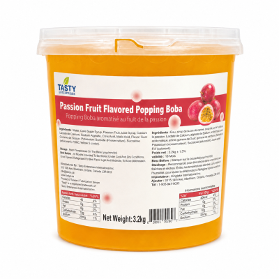 “Tasty” Passion Fruit Popping Boba