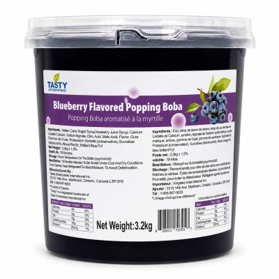 Tasty” Blueberry Popping Boba