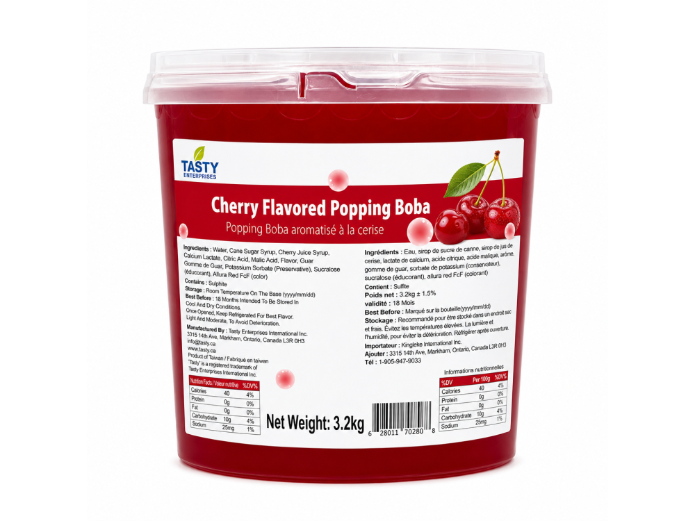 “Tasty” Cherry Popping Boba