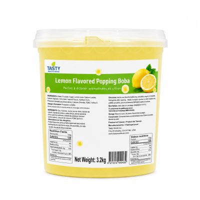 “Tasty” Lemon Popping Boba