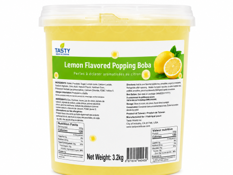 “Tasty” Lemon Popping Boba