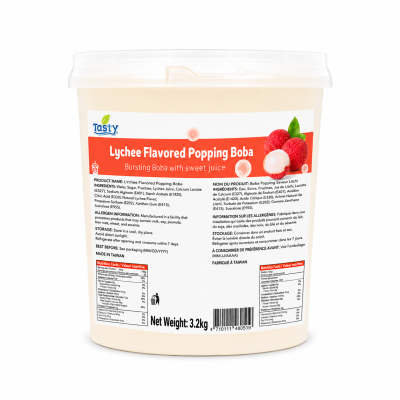 “Tasty” Lychee Popping Boba