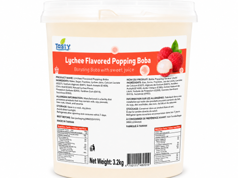 “Tasty” Lychee Popping Boba