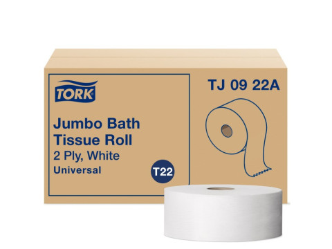 Tork® Universal Jumbo Bath Tissue Roll, 2-Ply, 3.55