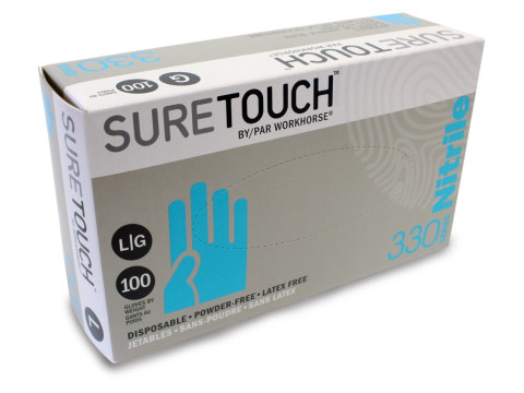 Suretouch™ Disposable Nitrile Glove, Powder Free, 3mil, Blue