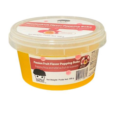 “Boba Boy” Passion Fruit Popping Boba