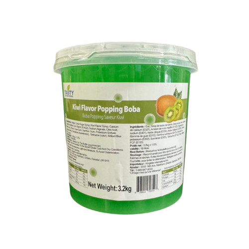 “Tasty” Kiwi Popping Boba