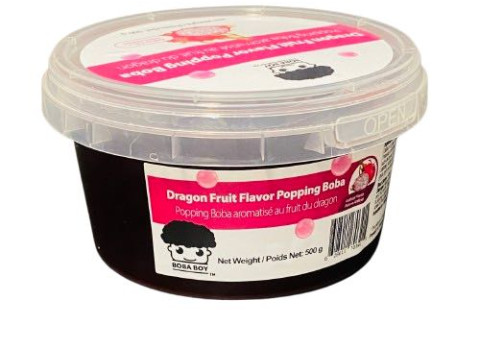 “Boba Boy” Dragon Fruit Popping Boba