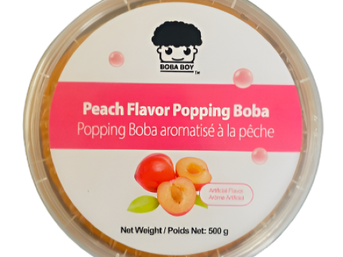 “Boba Boy” Peach Popping Boba