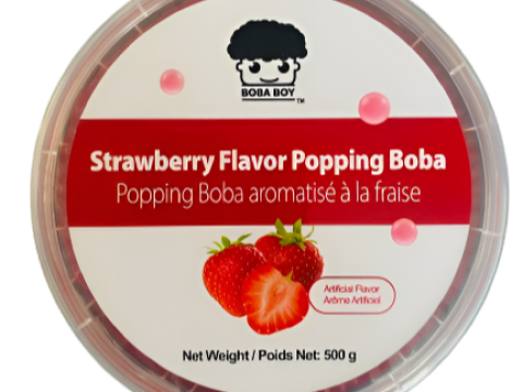 “Boba Boy” Strawberry Popping Boba