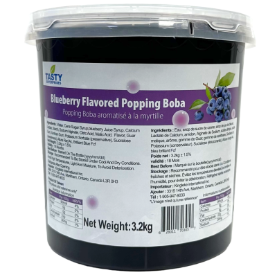 “Tasty” Blueberry Popping Boba”Tasty”