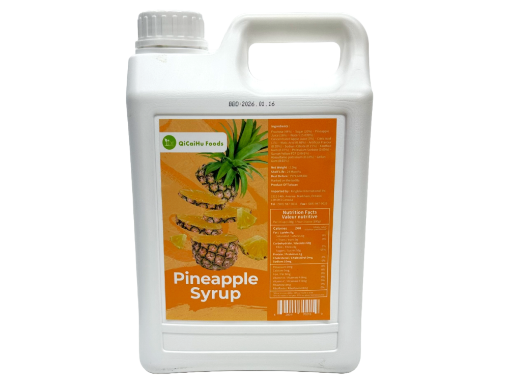 “QiCaiHu” Pineapple Syrup w/Pulp“ ” w/