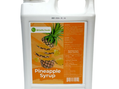 “QiCaiHu” Pineapple Syrup w/Pulp“ ” w/