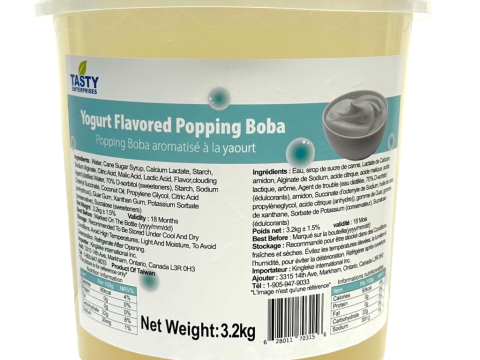 “Tasty” Yogurt Popping Boba