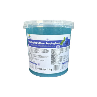 “Tasty” Blue Raspberry Popping Boba”Tasty”