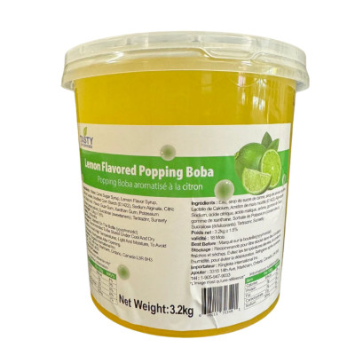 “Tasty” Lemon Popping Boba