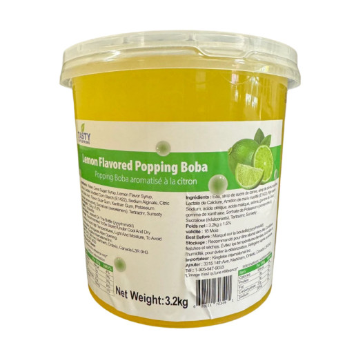 “Tasty” Lemon Popping Boba