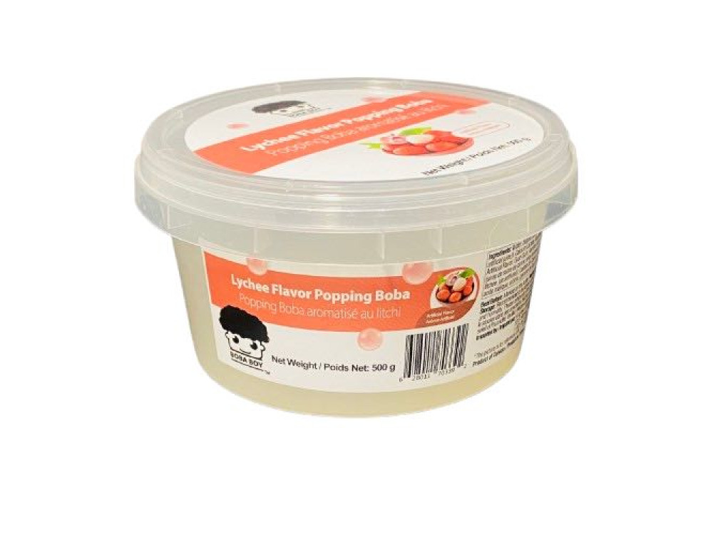 “Boba Boy” Lychee Popping Boba