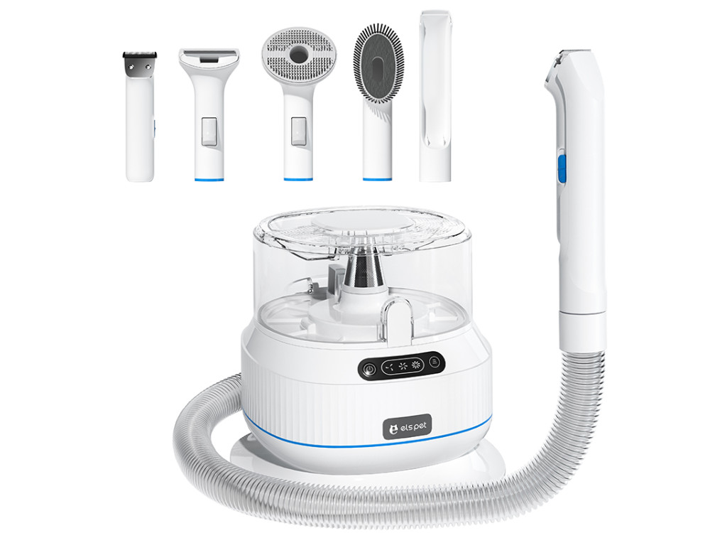 Trousse de toilettage pour animaux de compagnie avec aspirateur O