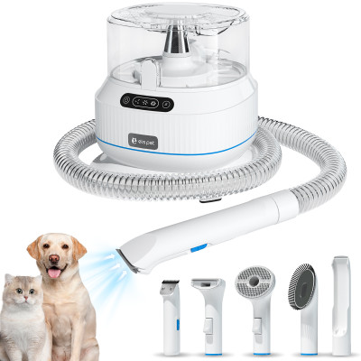 Trousse de toilettage pour animaux de compagnie avec aspirateur