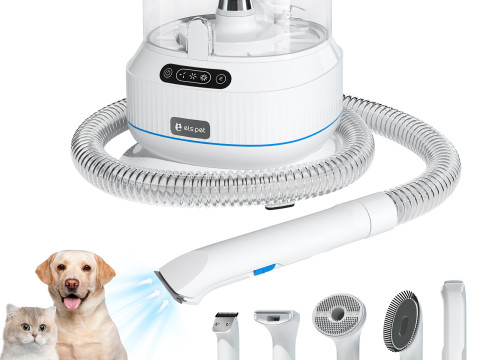Trousse de toilettage pour animaux de compagnie avec aspirateur O