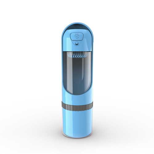 Bouteille d'eau portable 2 en 1 pour animaux avec récipient de nourriture et distributeur d'eau